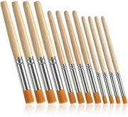 12 set di stencil a forma di pennello, 3 misure stampe in legno, pennello, setole a forma di palla, pennello per riempimento, pennello a setole, per acrilico, olio su tela, stencil per pittura, artigianato fai da te