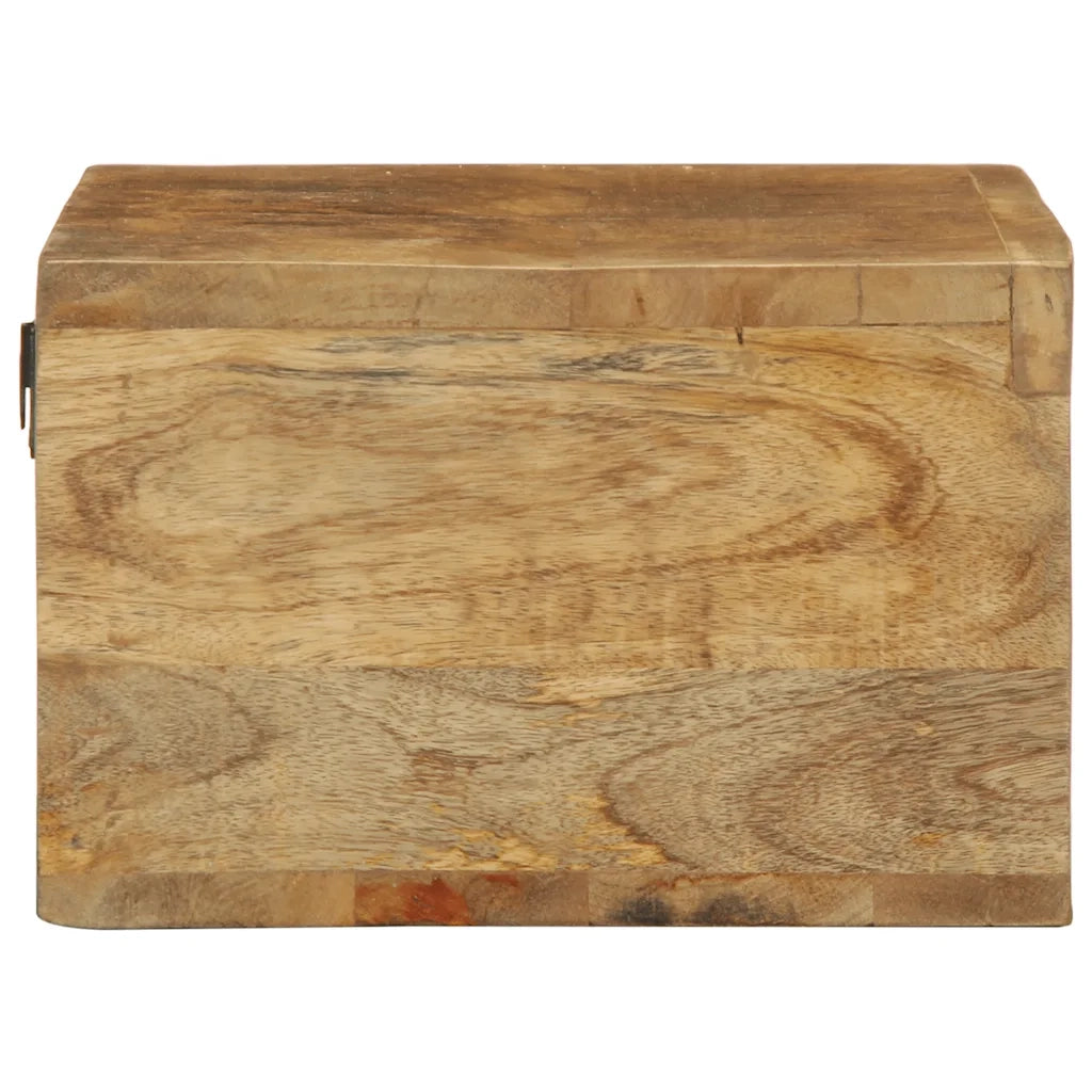 Mobile TV a Parete-Mobile TV a Muro 60x30x19 cm Legno Grezzo Massello di Mango 907945