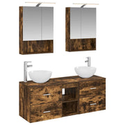 Set di mobili per il bagno 5 pcs Rovere Fumo 3406723