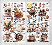 Set di adesivi per finestre decorativi Halloween da 12 fogli