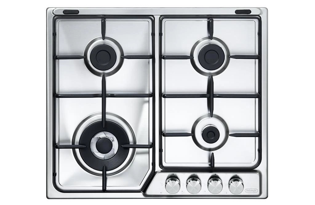 De’Longhi IF 46 ASDV SP N piano cottura Stainless steel Da incasso 58 cm Gas 4 Fornello(i)