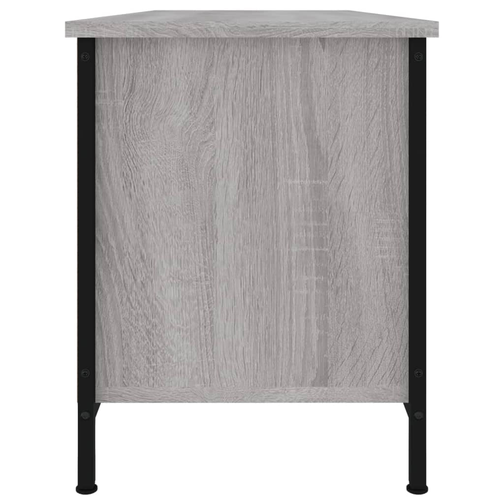 Mobile TV multimediale mensola TV credenza TV sala da pranzo soggiorno camera da letto Sonoma 102 x 35 x 45 cm legno ingegnerizzato grigio 02_0028352