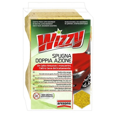 SPUGNA DOPPIA AZIONE 'WIZZY' AREXONS 17x11x7 cm - AREXONS