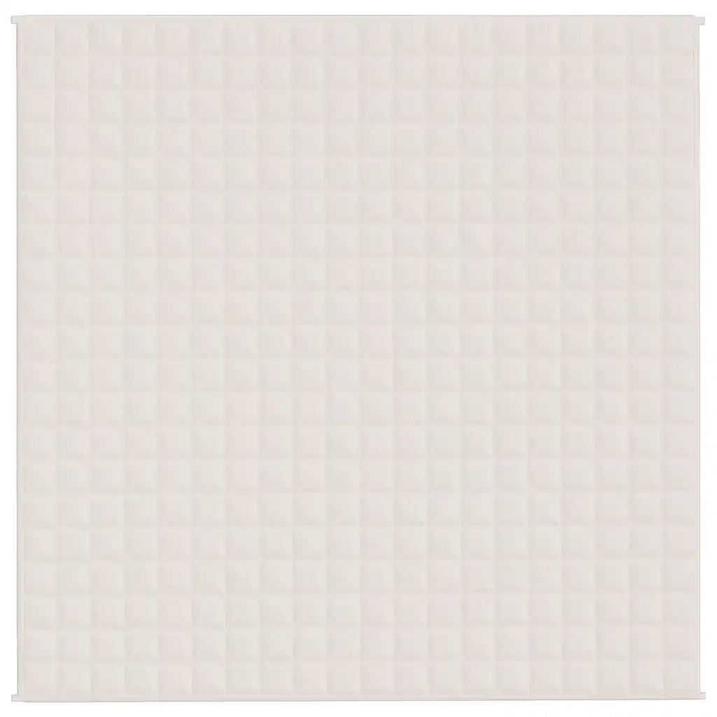Coperta Ponderata Crema Chiaro 200x200 cm 9 kg Tessuto cod mxl 71391