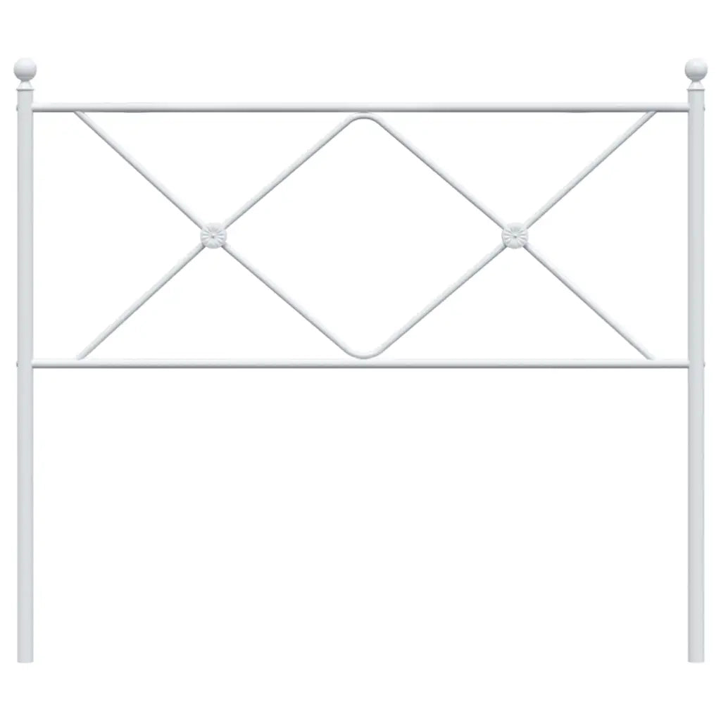 Testiera in Metallo Bianco 107 cm