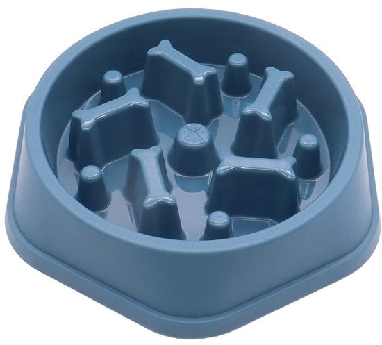 Ciotola per animali con superficie antiscivolo, idonea per cani e gatti, ciotola per animali con superficie antiscivolo, idonea per cani e gatti, ciotola educativa per animali, accessori per animali (blu)