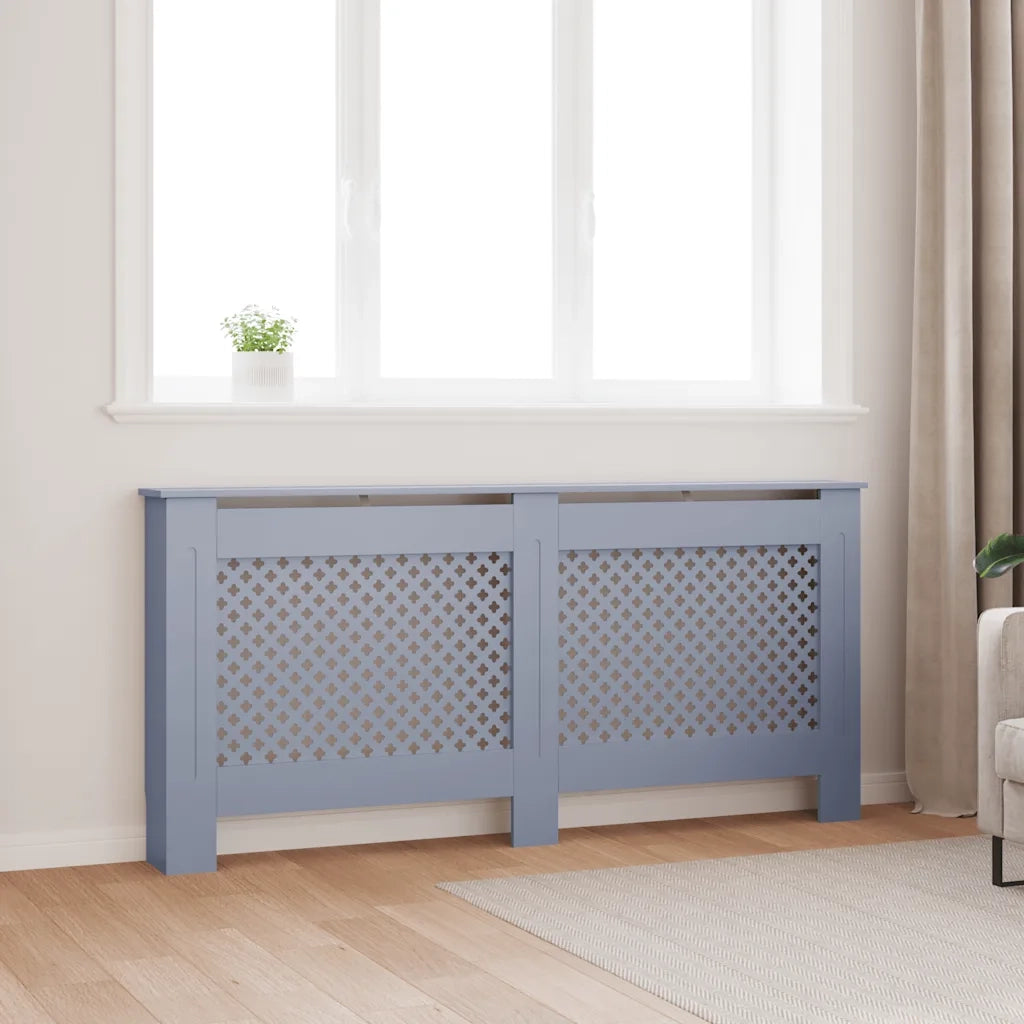 Copertura per Radiatore Antracite 172x19x81 cm in MDF 288197