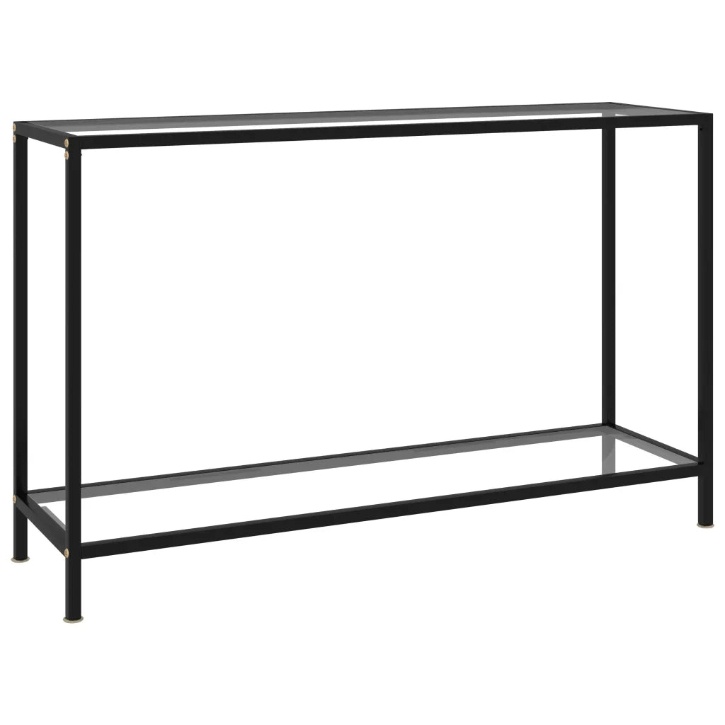 Tavolo Consolle Trasparente 120x35x75 cm in Vetro Temperato cod mxl 9267