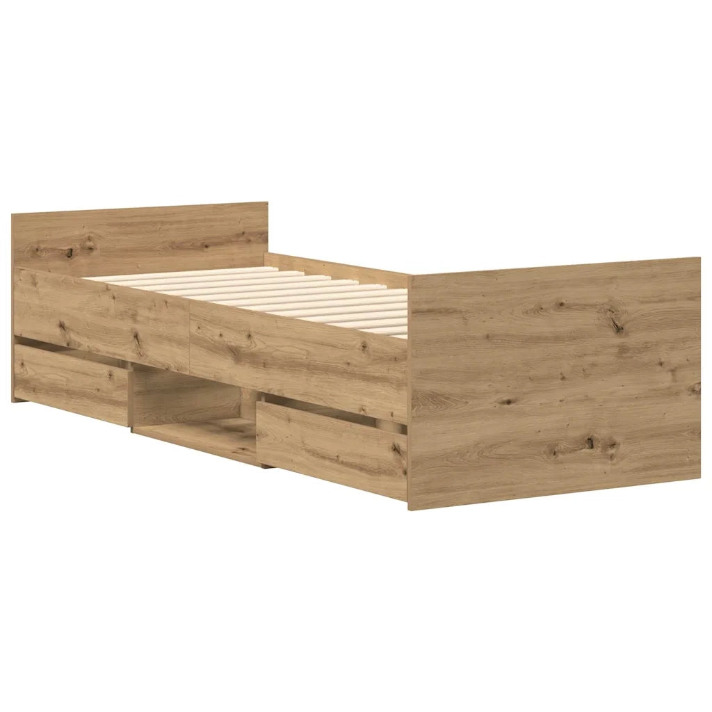Giroletto senza Materasso Rovere Artigianale 90x200cm 3328804