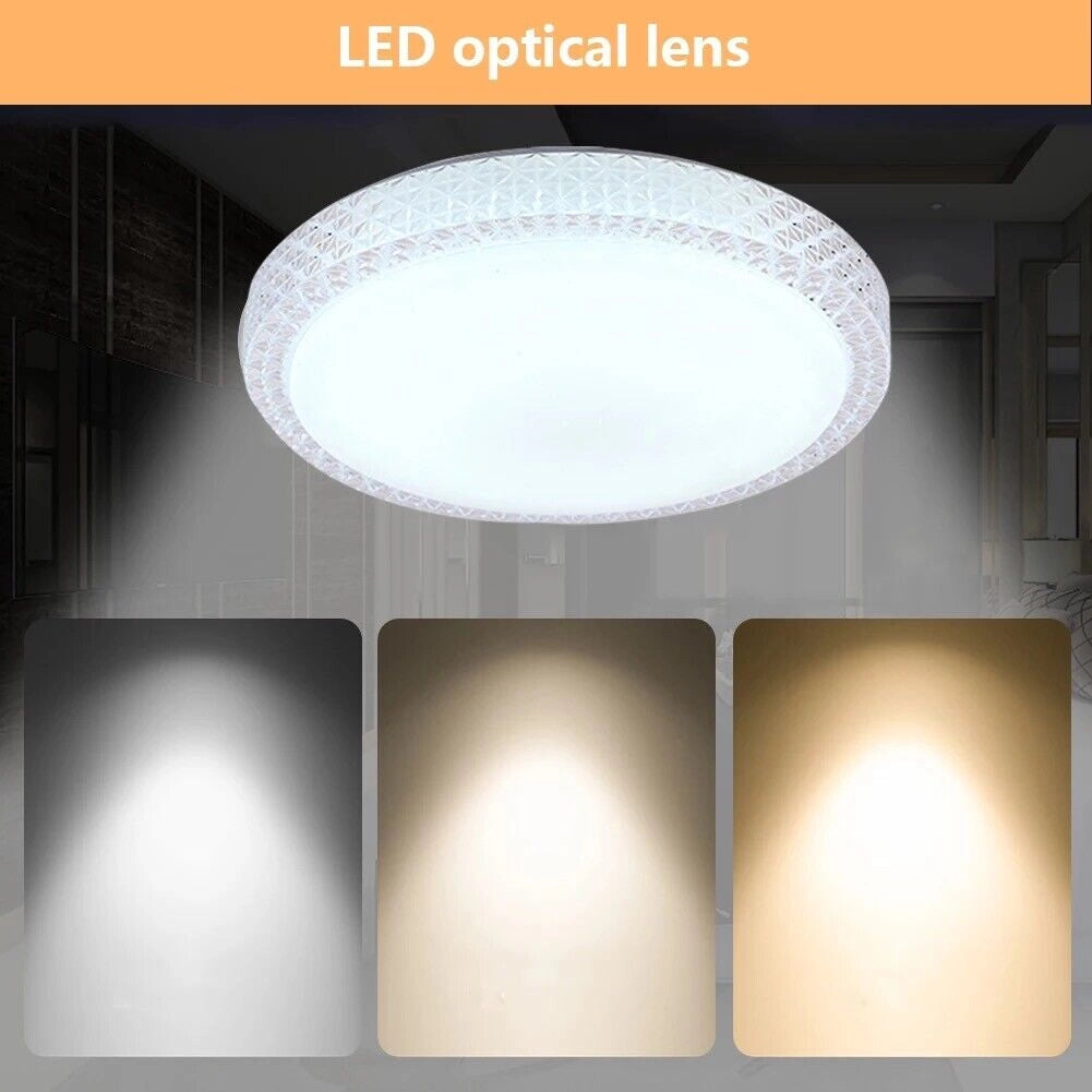 Plafoniera Lampadario da soffitto Luce Led 60W con Telecomando Timer Dimmerabile Effetto Glitter