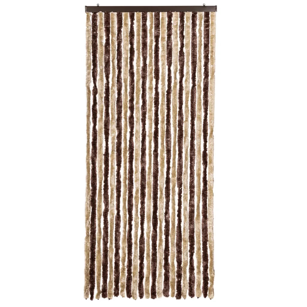 Zanzariera Beige e Marrone Chiaro 90x200cm Ciniglia CFW8349322