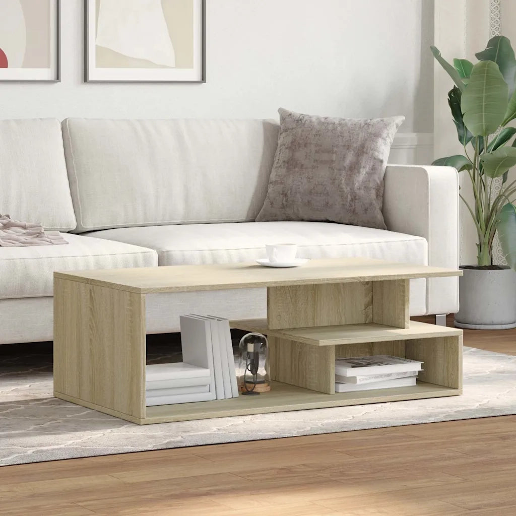Tavolino salotto | Tavolino da caff¨¨ | Tavolino da Soggiorno Rovere Sonoma 102x55x35cm in Legno Multistrato