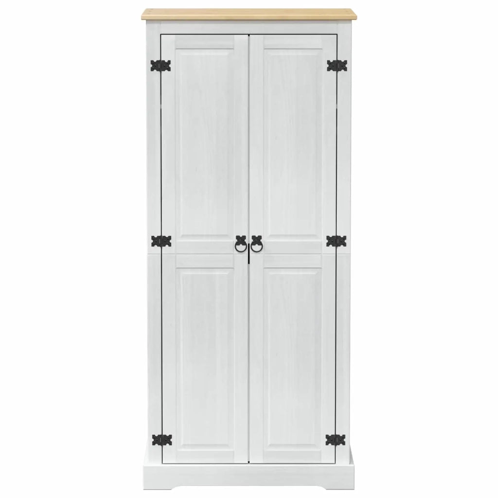 Armadi con lo scaffale Bianco 76 x 50 x 170 cm Pino massello CFW8459156