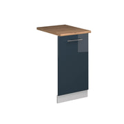Vicco Pannello frontale della lavastoviglie Blu scuro lucido 45 cm , PL Rovere