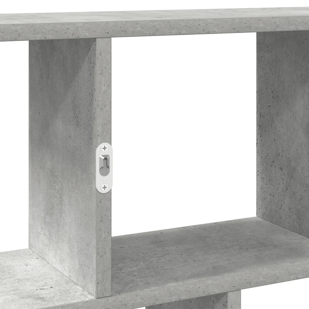vidaXL Mensola a Cubo da Muro 12 Scomparti Truciolato Grigio Cemento