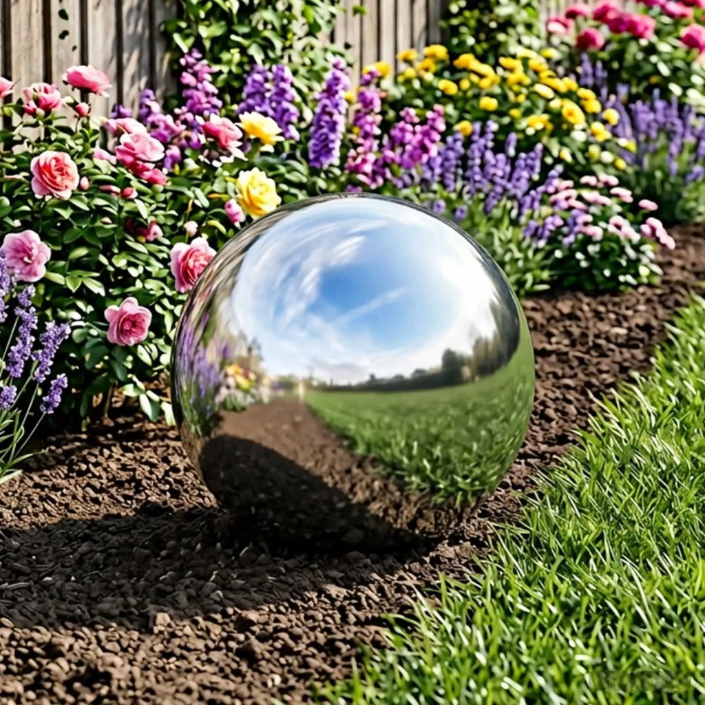 Palla a Specchio Ø 37,5 cm Argento Acciaio Inossidabile 201 42008428