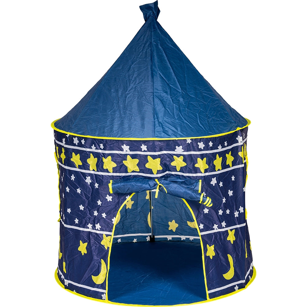 Tenda per Bambini Salvaspazio con Borsa Trasporto Gioco Blu Interno e Esterno