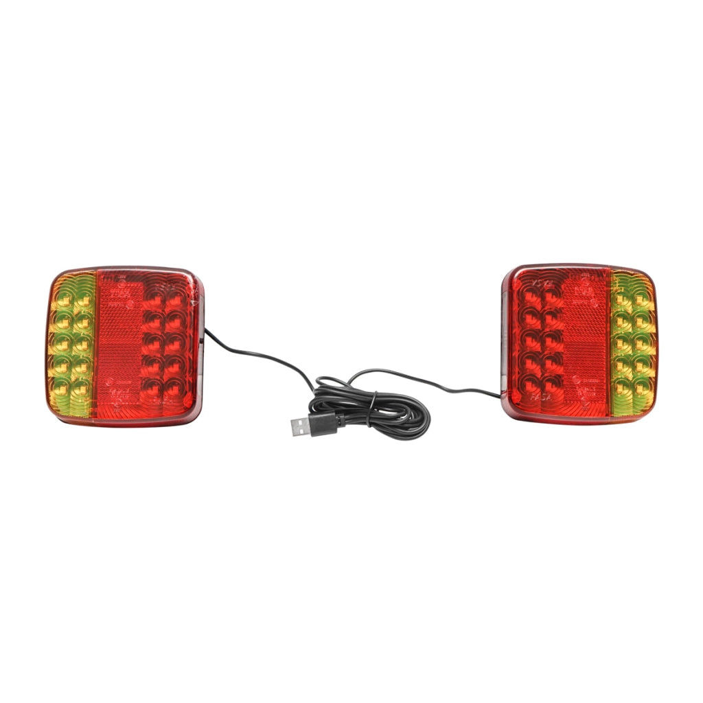 Set di lampade magnetici con controllo wireless, 12/24V, batteria 3.7V/2000mAh, cavo IP65, Breckner Germany