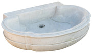 Biscottini Vasca in marmo bianco L80xPR57xH16 cm realizzata completamente mano Offerta
