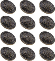 Bronze decorative buttons - 12 pieces