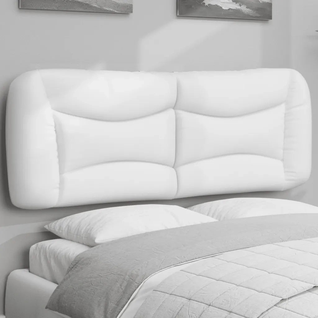 Cuscino Testiera Hvar Bianco 140 cm in Similpelle CFW4573878