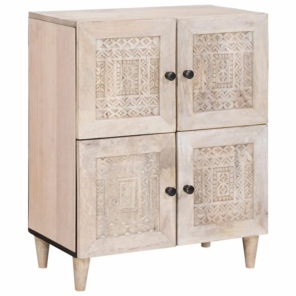 Credenza | Madia | Buffet da pranzo | Armadio da pranzo Bianco Sbiancato 60 x 33 x 75 cm