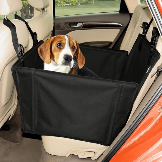 Sedile per cani - extra robusto - adatto per cani piccoli e medi - 1 pezzo - nero - misura M