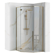 Cabina Doccia Diamond Gold 100x100