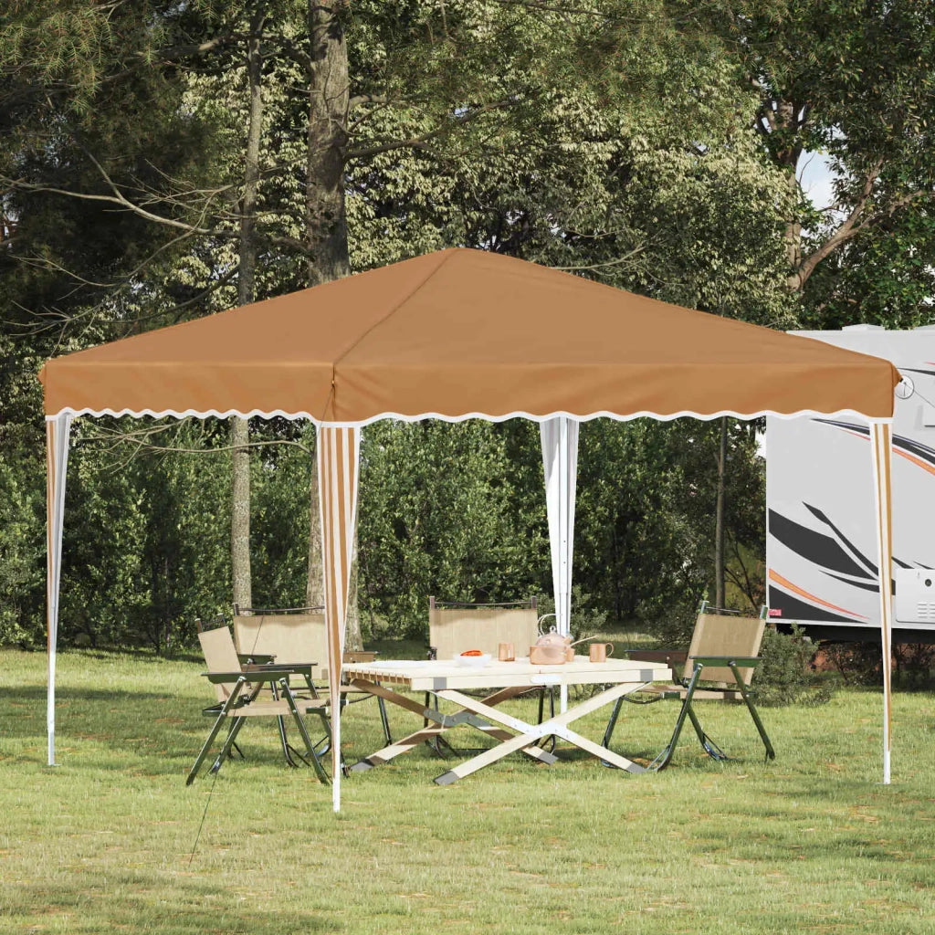 Tenda per feste a pop-up-Gazebo Beige 288 x 288 x 245 cm 426374