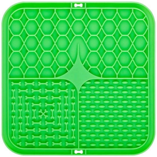 Mat per gatti con schiuma rimovibile, BPA-free mat per cani con adesivo per bagni, allenamento e cura, verde, 20*20cm