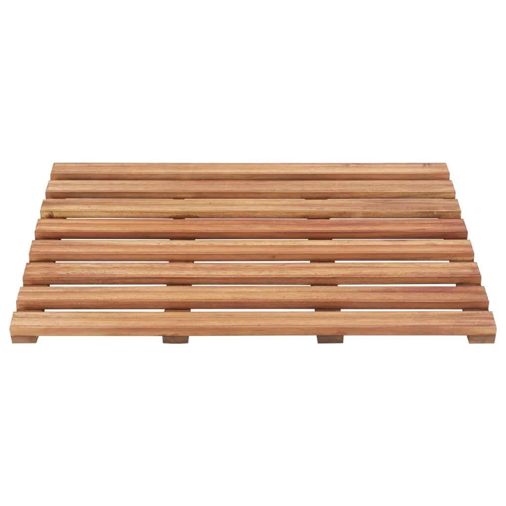 Tappeto da bagno 2 pezzi in legno massello di acacia 56 x 37 cm 02_0005666