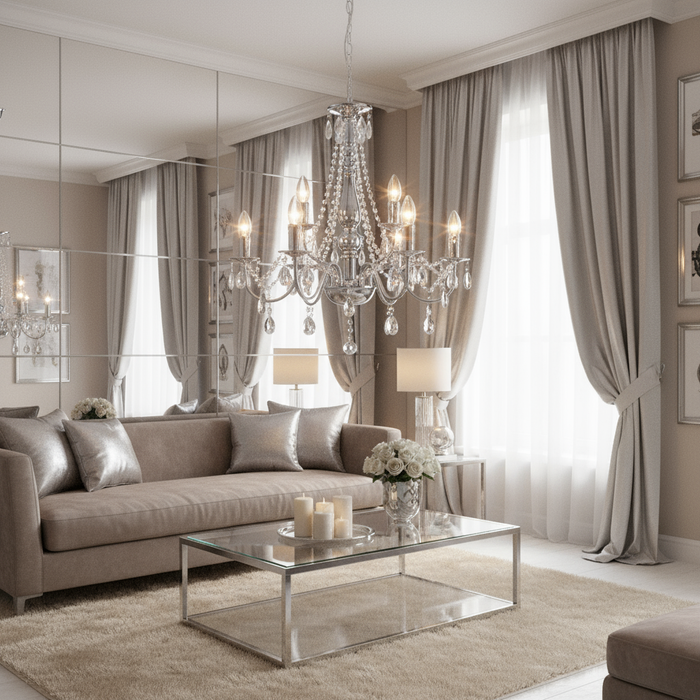 Lampada Da Soffitto Ebt016-9cp Chrome