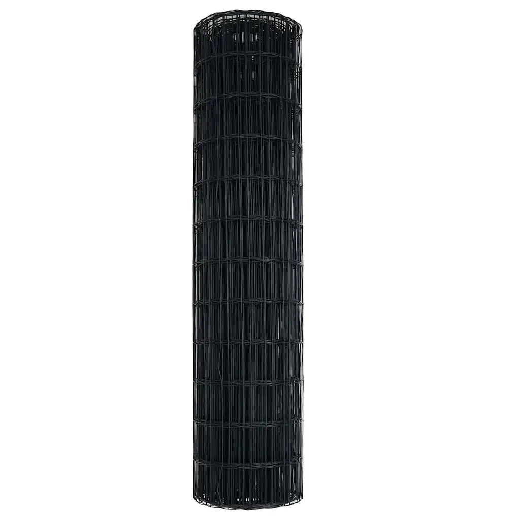 Recinzione Euro Grigio 1 x 25 m Ferro rivestito in PVC 42004533