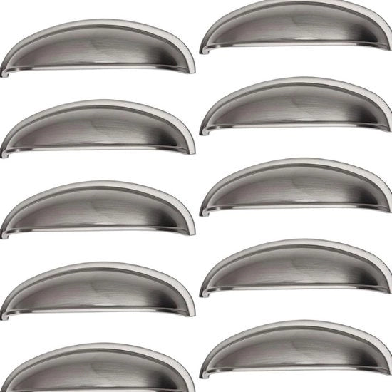Maniglia in acciaio inossidabile look 10 pezzi BA 96 mm - maniglia apotheker maniglia cucina maniglia mobile