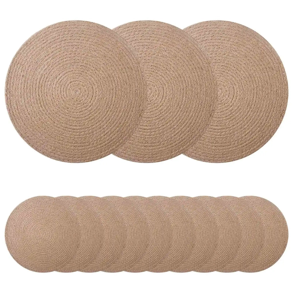 Sottobicchieri in juta 50 pcs Naturale Ø 30 cm 100% Juta Tossa 42012304