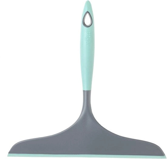 Schiene per doccia appesa, grigio e turquesa, 23,5 x 3,5 x 23 cm