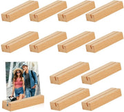 Standard 12-dell'album in legno, robusto supporto per cartine, supporto per biglietti in legno, supporto per cartoline, supporto per menu, supporto per foto, standard per cartine per matrimonio, compleanni, festa