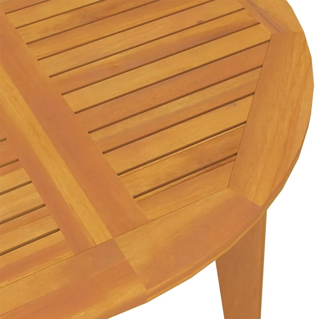 Tavolo da Giardino Ø110x75 cm in Legno Massello di Acacia 310301