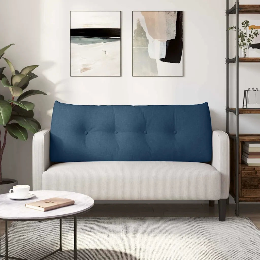 Cuscino per Schiena Blu 120 x 24 x 50 cm Tessuto
