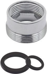 Adattatore di pompa metallico - Adattatore di connettore per rubinetto - Economia d'acqua - Argento - Connettore di rubinetto - Adatto per cucina e bagno - 1 pezzo