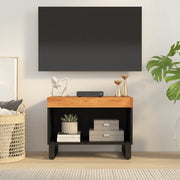 Mobile Porta TV 60x33x43,5 cm in Legno Massello di Acacia 352882