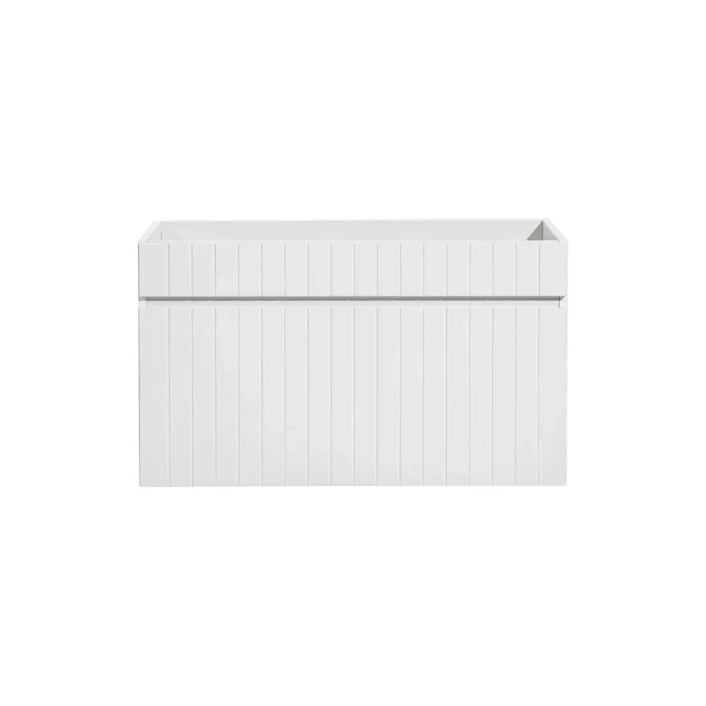 Mobile sottolavabo ICON 80 cm – 1 cassetto – Finitura bianco alpino – Design moderno sospeso