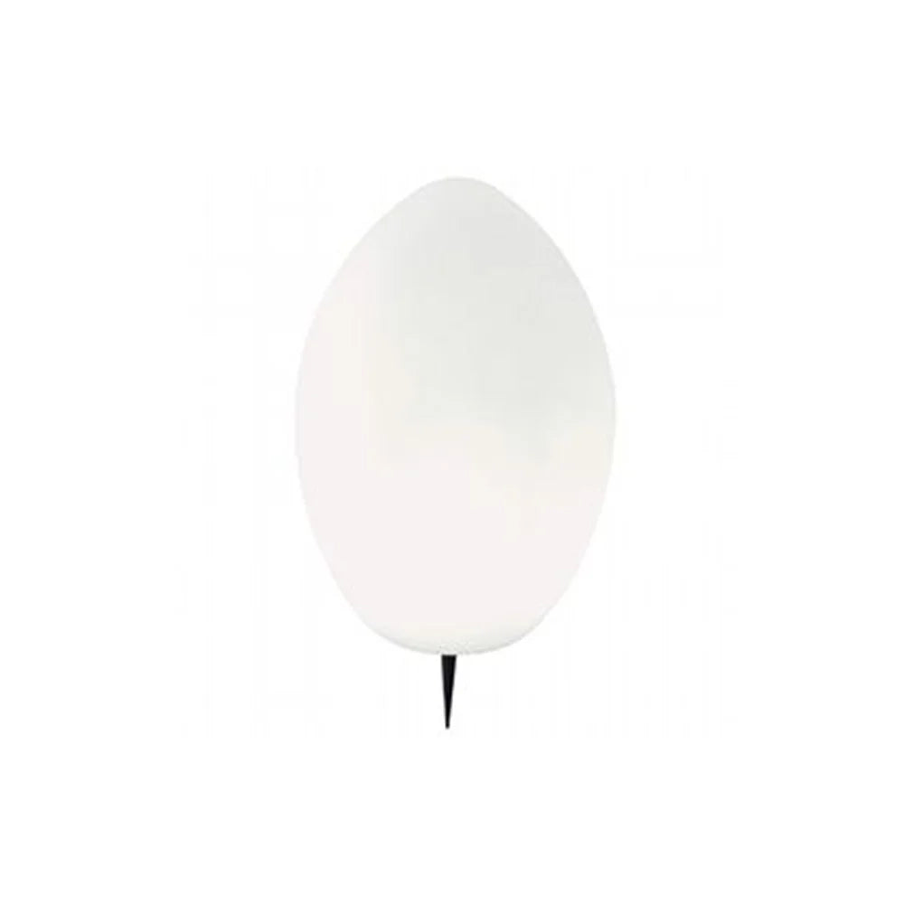 Punto Luce Picchetto Esterno Egg Termoplastica E Porcellana Bianco 1 Luce E27