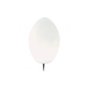Punto Luce Picchetto Esterno Egg Termoplastica E Porcellana Bianco 1 Luce E27
