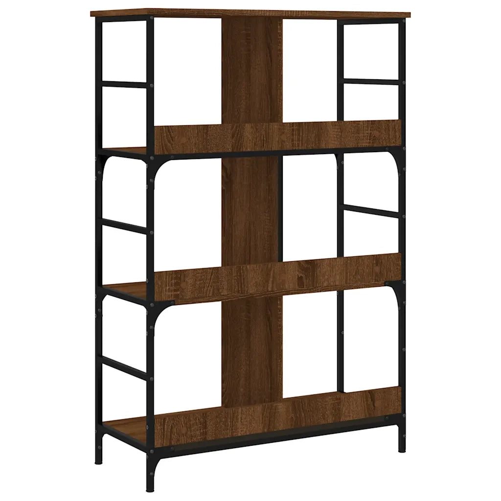 Libreria Rovere Marrone 78,5x33x117,5 cm in Legno Multistrato 835253