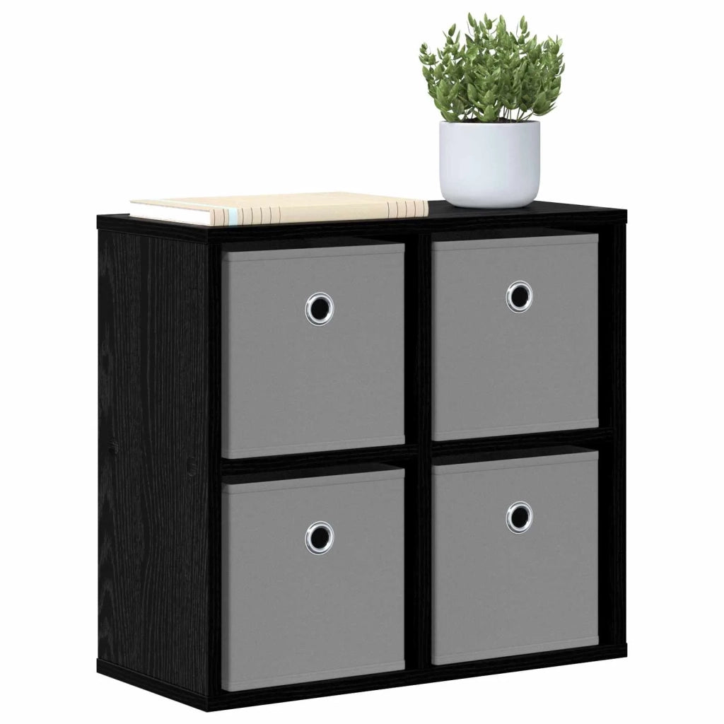 Credenza con cassetto Rovere Nero 49,5 x 22 x 47 cm