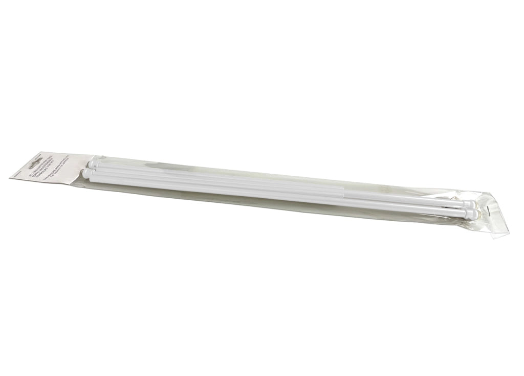 Bacchette Tende A Pressione Bastone Tenda Estensibile Astina Con Molla - 30-40 - Bianco
