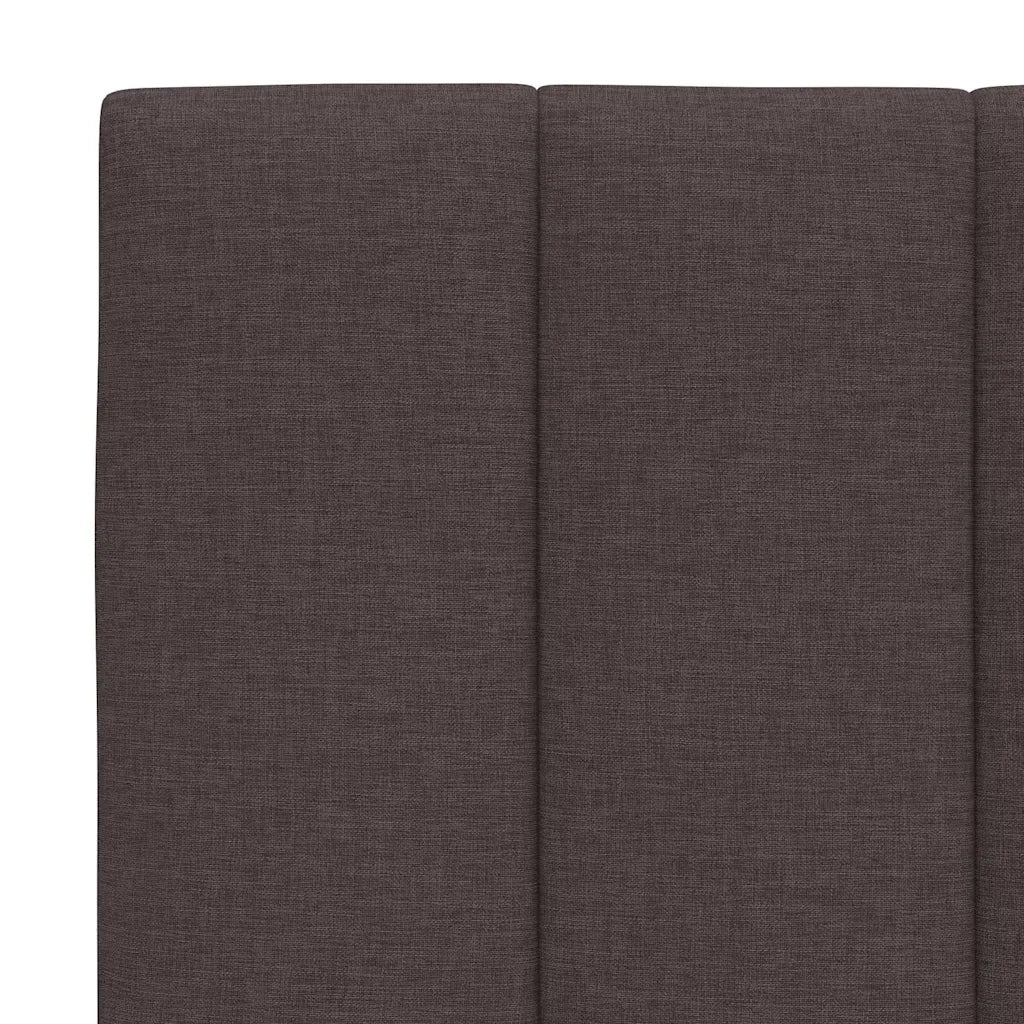 Cuscino Testiera-Cuscino per Testiera Hanko Marrone Scuro 100 cm in Tessuto