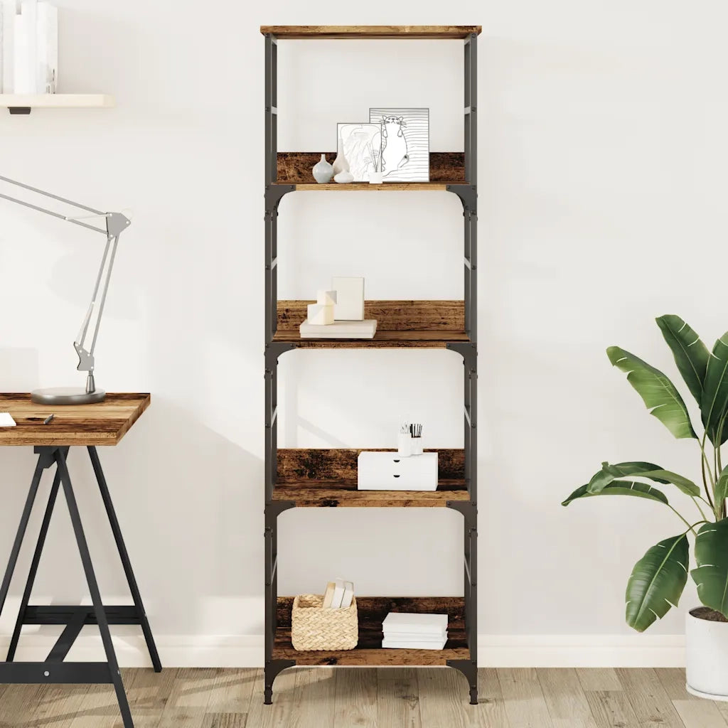 Libreria Legno Antico 50x33x153 cm in Legno Multistrato 857468