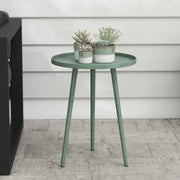 Tavolino da Caff¨¨ per Esterni ¨C MINIMAL ¨C Verde, Acciaio, ?40x50H cm, Rotondo